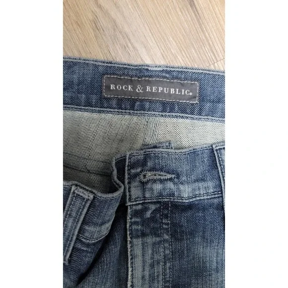 Rock & Republic Evelyn Denim Capri Jeans Pants - Picture 6 of 6